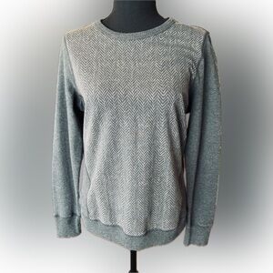 Ralph Lauren Gray Herringbone Top